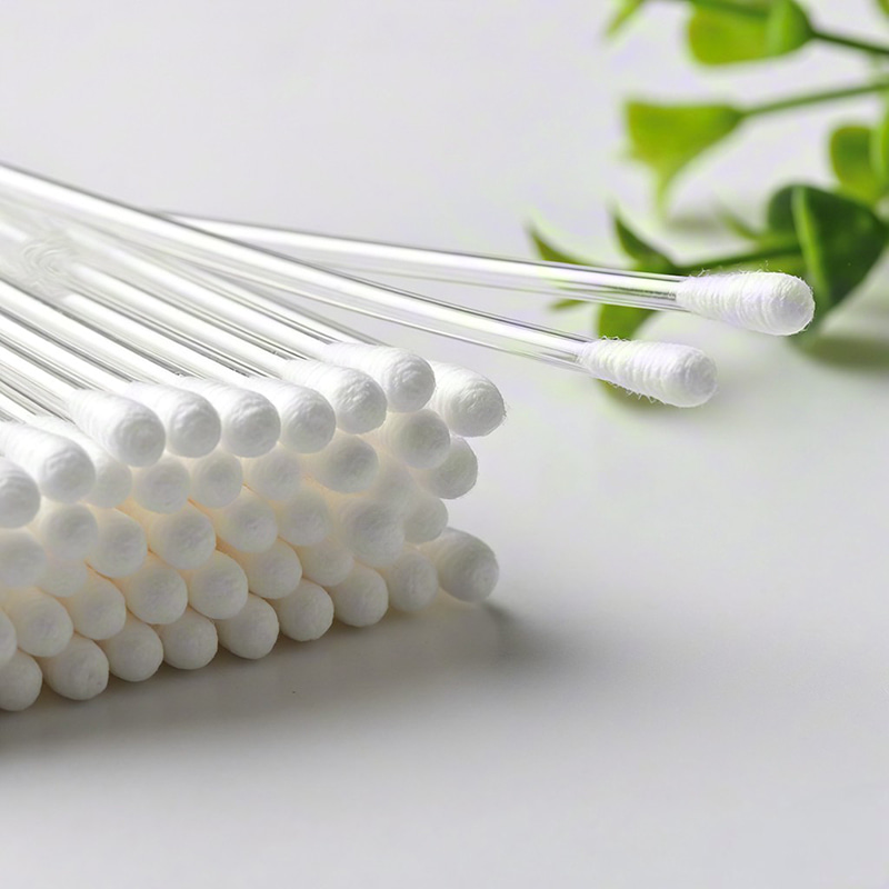 Tamponi di cotone in plastica