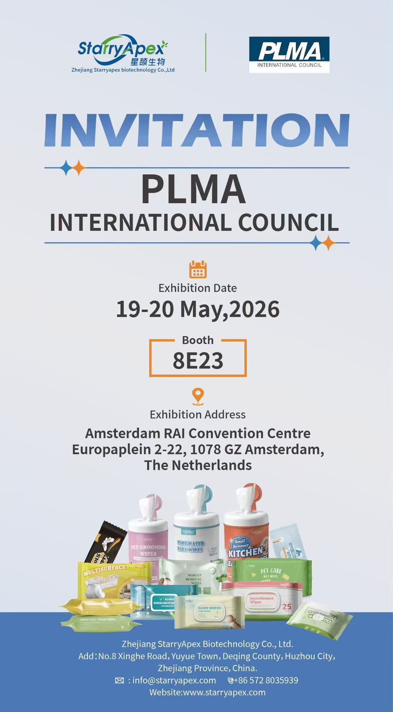 StarryApex al PLMA International Council 2026: scopri il futuro delle salviette